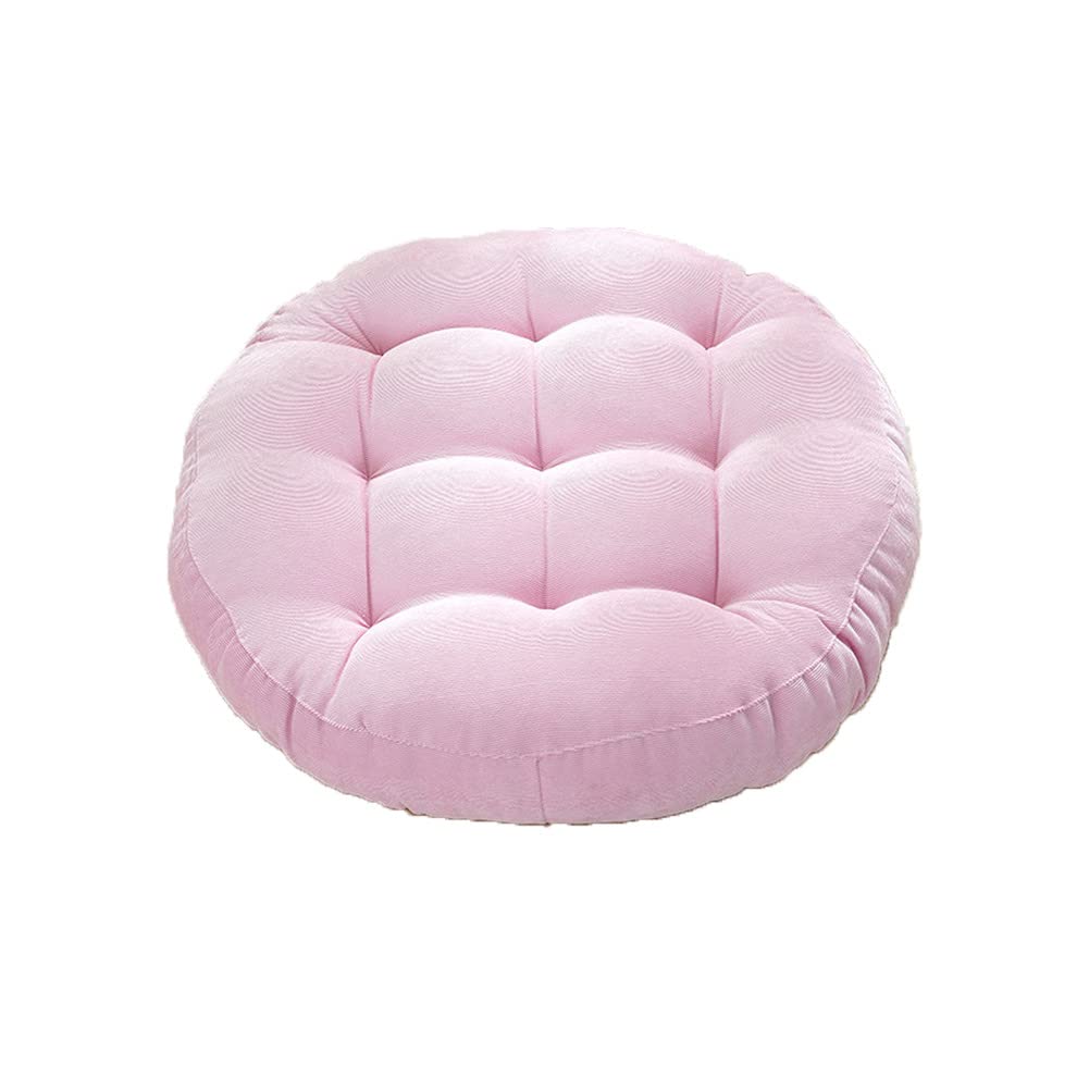 Coussin rond antidérapant et lavable de 55 cm avec rembourrage épais de 12 cm pour chaise