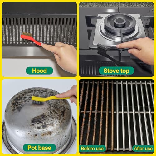Image of Crevice Cleaning Brush, Hard Bristle Crevice Cleaning Brush, Cleaning Brushes for Household Use, Kitchen Scrub Brushes for Cleaning,Laundry Room Organization, Grout Brush, Bathroom Cleaning Supplies