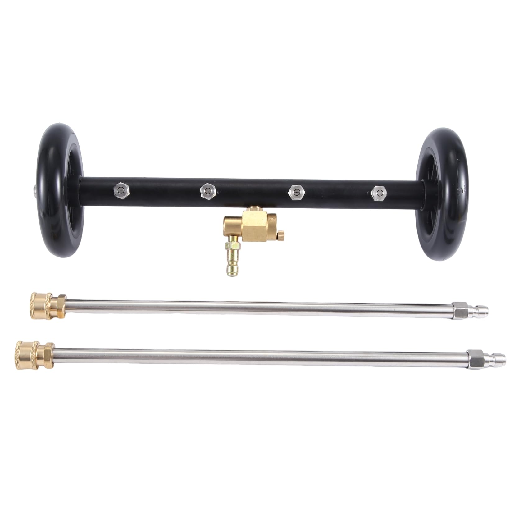 Brosse de soubassement double fonction 4000 Psi pour un lavage complet