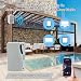 Herdio 3.5" Outdoor Bluetooth Speakers Wired Waterproof, 200W 3 Way Upgrade Premium Wall Mount Speakers, Durable Mountable Loud Sound System for Patio Indoor Deck Garage (White Pair)