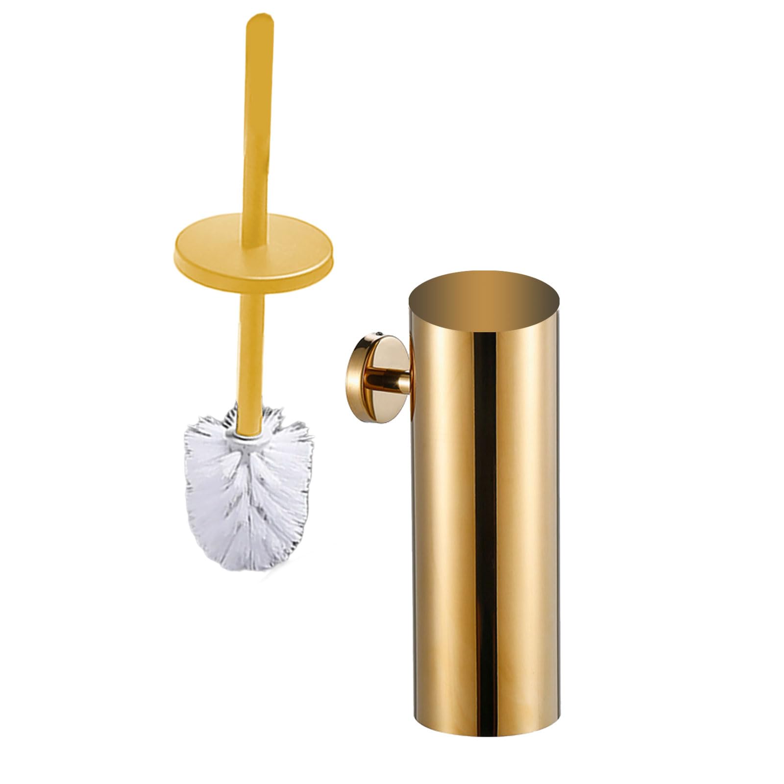Bristles Toilet Brush & Holder Bathroom Bowl Wall Mounted Cleaning Tool Easily to Clean and Holder Easily Clean