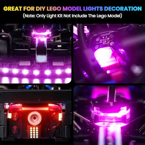 Image of Upgraded Led Light Kit Compatible with Lego BWT Alpine F1 Team A524 Race Car Building Set, Lights Decoration Compatible with Lego 77248 (Model Not Included)