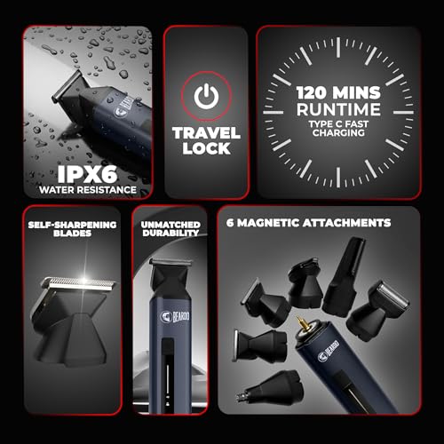 BEARDO Store BEARDO Godfather Premium Trimmer Kit for Men - Image 3