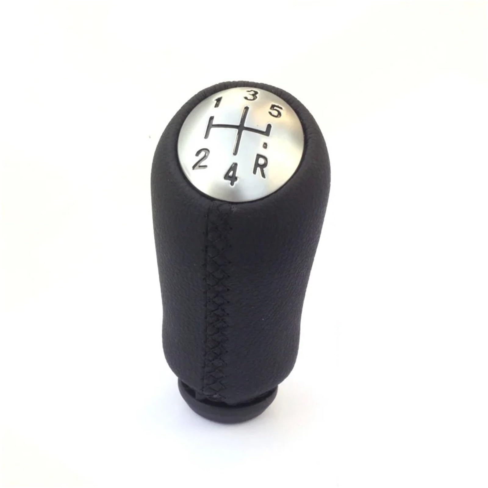Wbdmszjqrt Matte Shift Lever Knob For Clio For Megane Leather Chrome Car Gear Shift Knob Lever Shifter Pen(Matte)