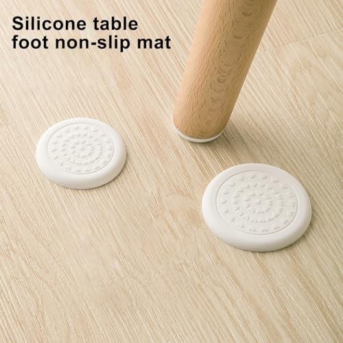 Image of MaruHub 4Pcs Non Slip Furniture Pads for Hardwood Floors - Furniture Leg Protectors for Chair, Table, Sofa - Self Adhesive Silicone Pads to Prevent Floor Scratches & Reduce Noise (5 CM) - Multicolor