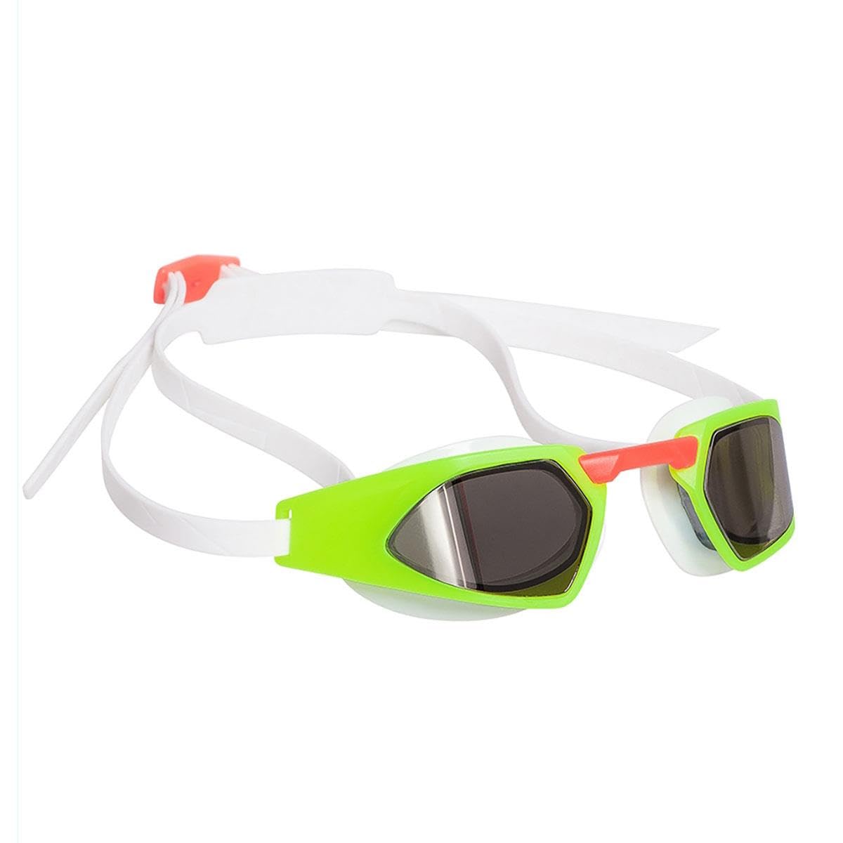 Mad Wave X-Blade - Occhialini da nuoto a specchio, colore: nero/verde