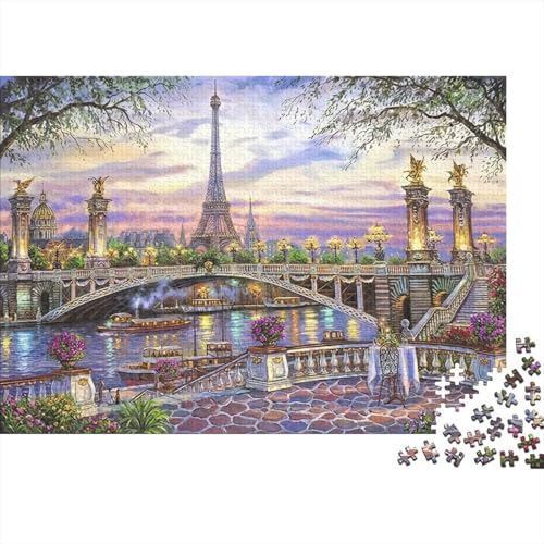 Puzzle elegante de París de 1000 piezas en papel de calidad premium para adultos