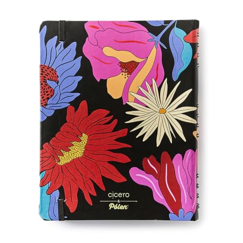 Caderno Organizador Duo Pólen Pautado & Pontado 17X24 Tropicália Preto, Cicero