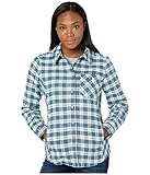 Obermeyer Womens Avery Flannel, ICY Mey Plaid, Large