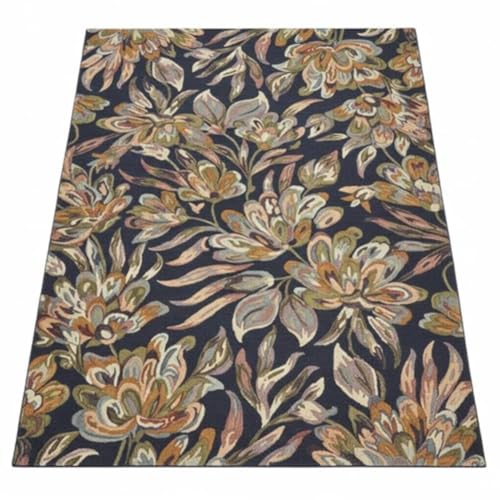 Image of Sifa Carpet Crafted with Care: Premium Hand-Tufted Wool Carpets Royanna Traditional Design Handmade Area Rugs, for Your Room Blue Color Size 7x10 feet (210x300cm)