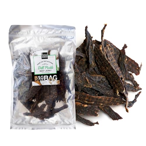 People’s Choice Beef Jerky – Test Kitchen – Dill Pickle – Dry Texture – 13g Protein – Made in USA – 1 Pound (16 oz) Bag