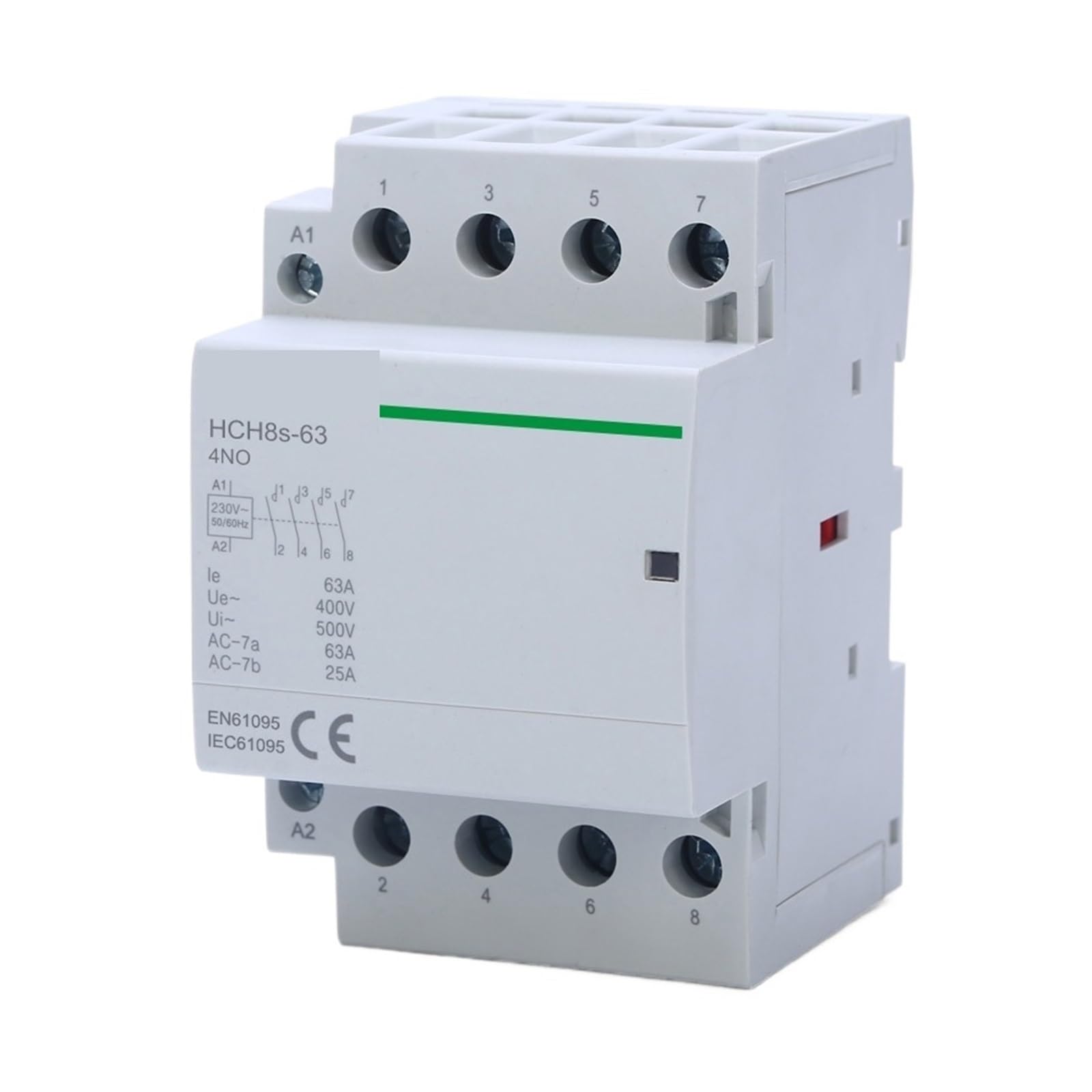 Contacteur rail DIN 4P 63A 4NO AC 110V HCH8s-63 tableau électrique maison