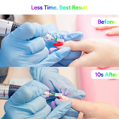 JCMASTER® Premium Keramik Aufsätze longlife Bits 2.35mm Nagelfräser Crystal Gelnägel Medium Schleifen Acryl Maniküre… – Bild 8