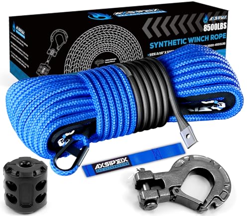 Synthetic Winch Rope Kit, 3/16