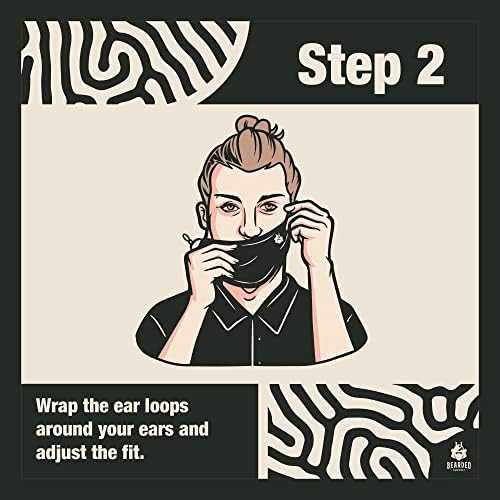 Amazon.co.jp Bearded Samurai Beard Shield Reusable Face Mask For