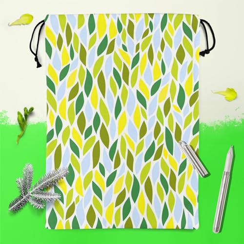 Image of ArtzFolio Leaf Art D6 | Reusable Sack Bag | Bag for Gym, Storage, Vegetable & Travel