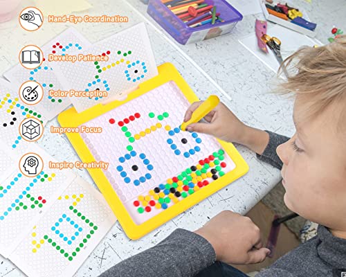 Kwyz Magnetic Drawing Board For Kids, Large Magnetic Toys Doodle Board With Magnetic Beads And Pen Drawing Board, Magnetic Dot Art Educational Toddler Toys Travel Toys For 3 4 5 6 Year Old Boys Girls #TOP2