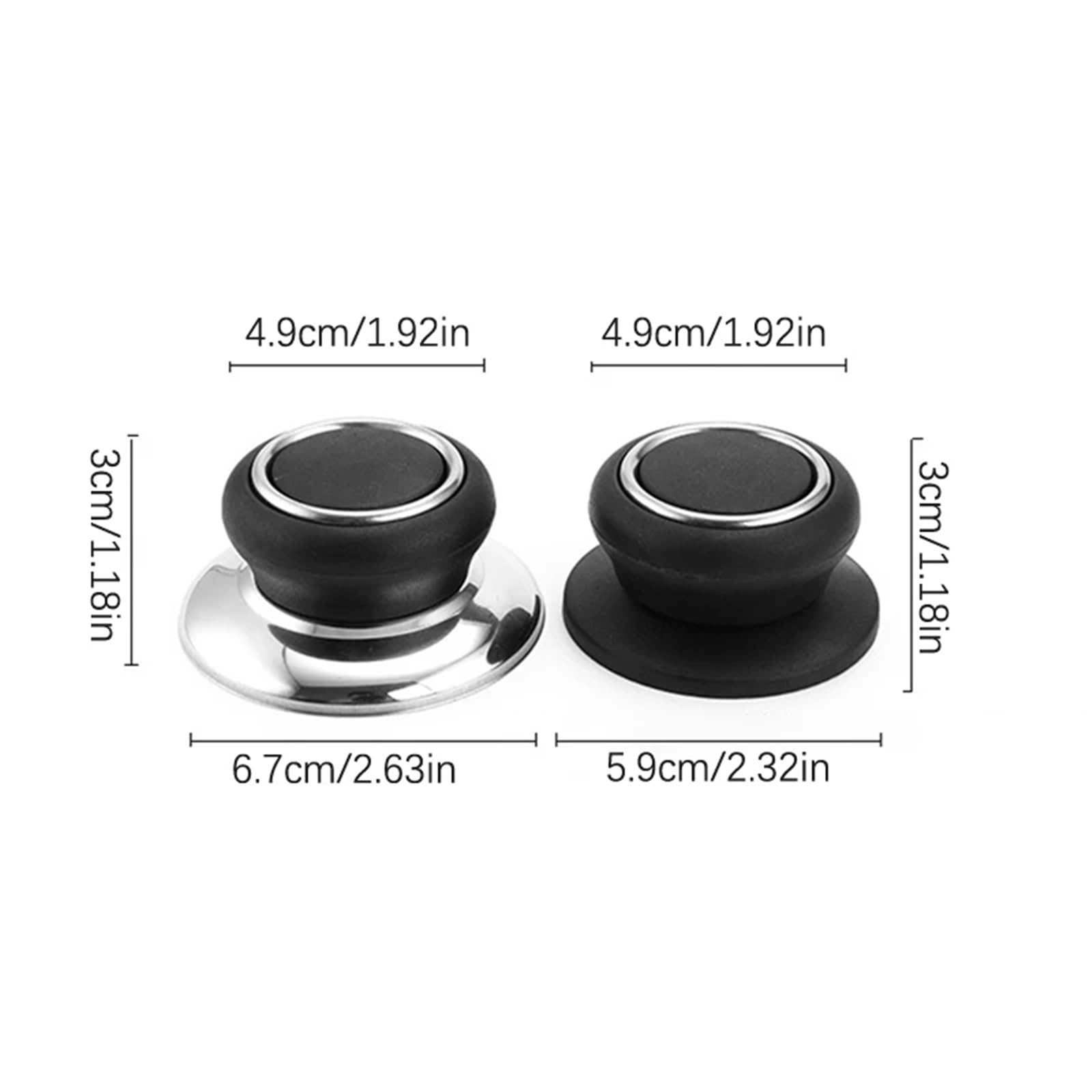 35 pomos universales para tapa de sartén, repuesto de mango de baquelita | Asas de tapa de baquelita duraderas para ollas y sartenes, ajuste universal, fácil de instalar, juego de 35 piezas. (02)