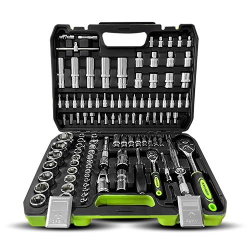 La Mejor Selección de Juegos de herramientas los 5 mejores. 41 Kroner Juego de Herramientas 108 Piezas de Cromo-Vanadio – Llaves, Dados y Puntas en Maletín