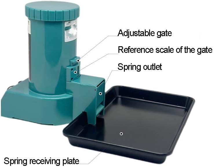 Spring Separator Machine – 50W Automatic Spring Detangler, Adjustable Gate, for 2-12mm Diameter Springs, with Safety Fuse & LED Switch