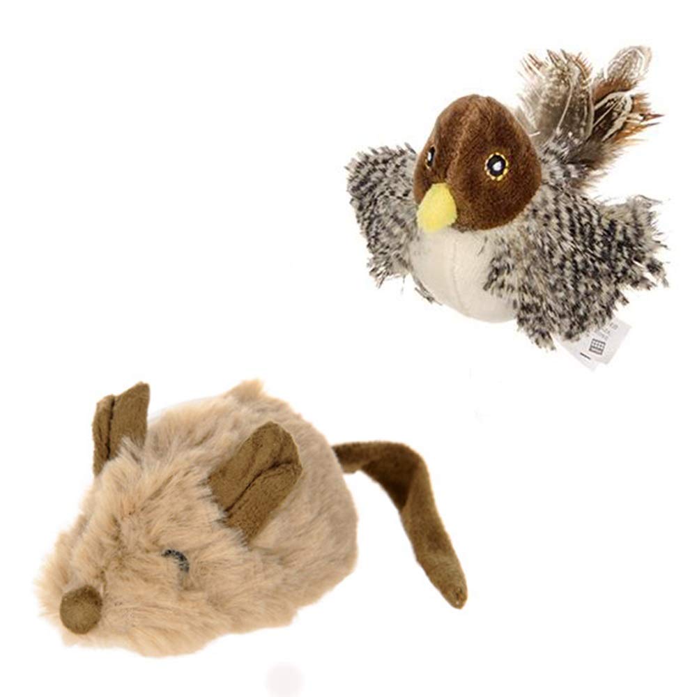 Amazon 猫と犬のペットのおもちゃ 猫とネズミモーションタッチセンシングのための適切な猫のおもちゃエレクトリックマウス 可愛い Color Brown And Bird Tyzm おもちゃ 通販