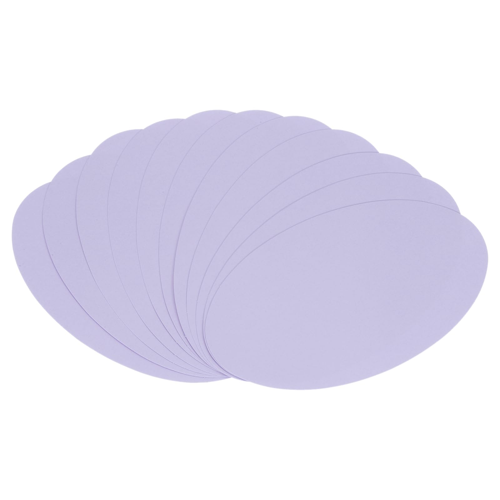 MECCANIXITY 10 Inch Oval Card Stock, 30 Pcs Colored Cutouts Paper Thick Cardstock Coaster for DIY Craft Projects Classroom Bulletin Board Decor, Light