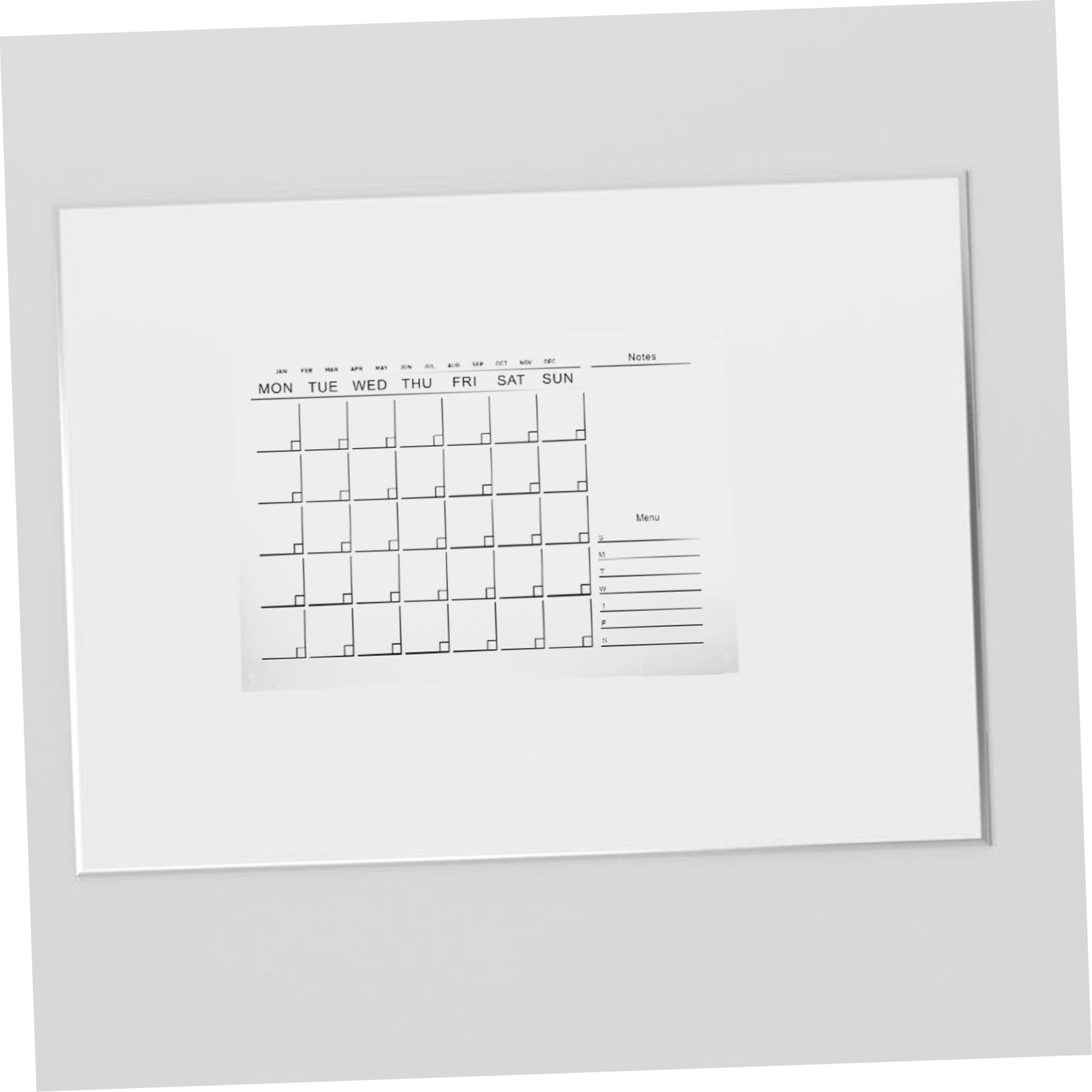 NUOBESTY Trocken Abwischbare Acryltafel Wochenplaner für Büro und Shop Transparente Memo Pinnwand aus Acrylglas Leicht und Sicher zum Aufhängen Zufällige Farbe