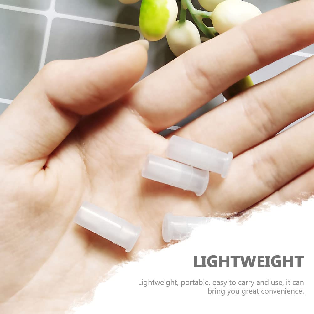 100 Pcs White Toy Noise Makers Insert Squeakers, Plastic Dog Squeaky Toy Whistles, Dog Squeak Toys Toy Insert Replacements,Dog Whistles,Plastic Whistle,DIY Toys Accessories (15.5x4.8mm) 2