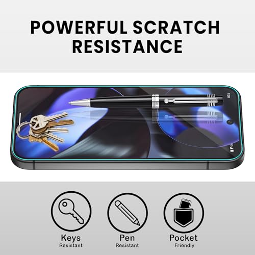 Image of FIRST MART Screen Protector for Google Pixel 9 & Pixel 9 Pro | Borderless Edge-to-Edge Tempered Glass, Anti-Dust Mesh, Case-Friendly | Pack of 2