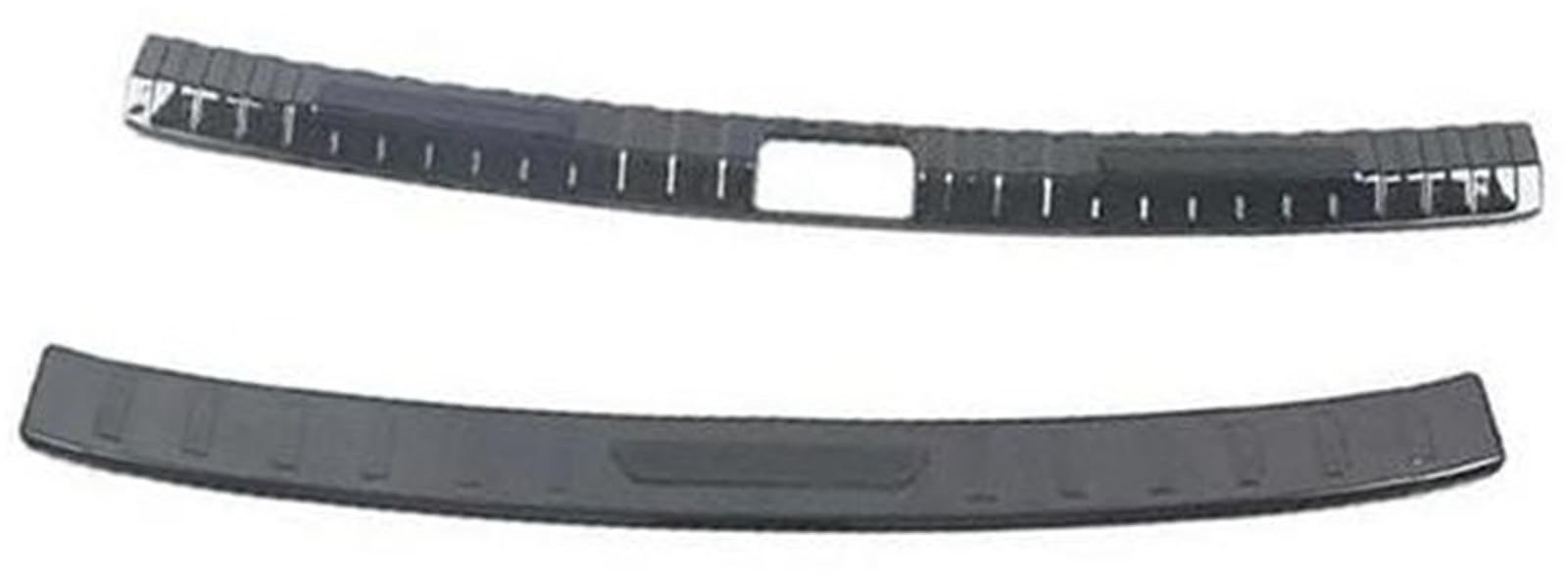 for Skoda, for Octavia, for Pro A8 Rear Bumper Cover Panel Protector Car Trunk Sill Guard Scuff Plate Trim Accessories rear bumper rubber guard(Black)