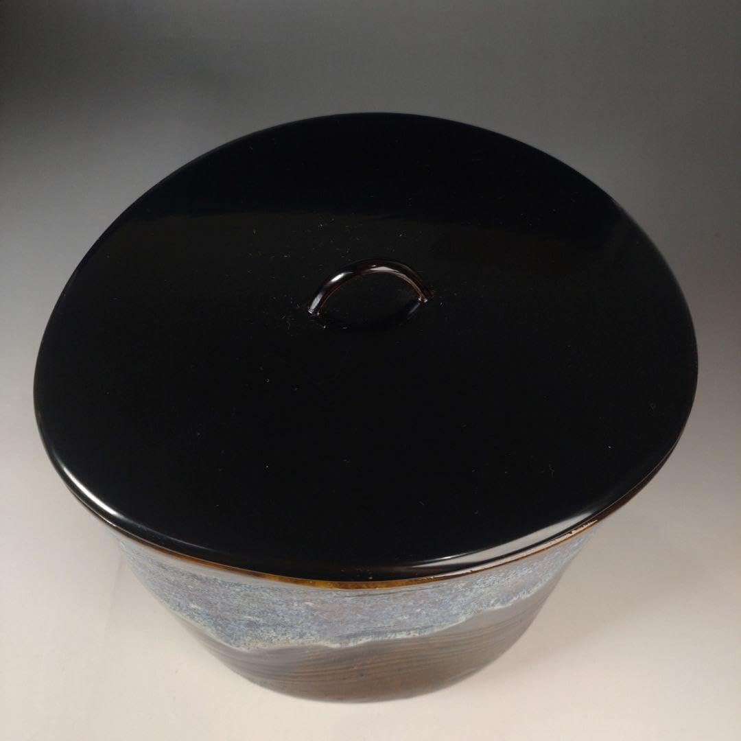 茶道具　翠嵐窯　青コウチ七宝紋皆具 茶道具 翠嵐窯 青コウチ七宝紋 皆具 中村翠嵐「紺紫交趾