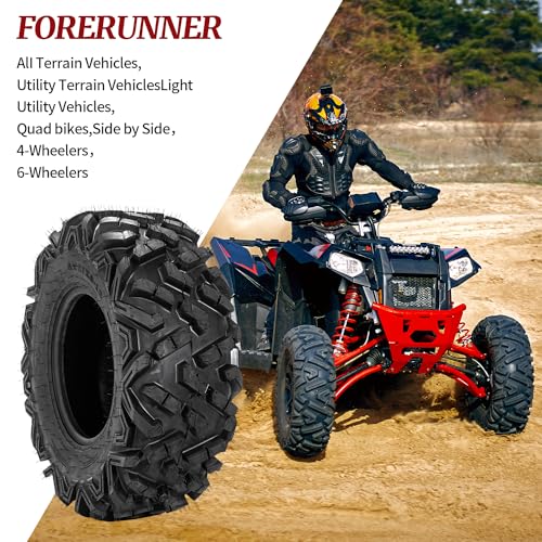 Image of FORERUNNER 27x9-12 & 27x11-12 ATV Tires, All Terrain (Pack of 4, Tubeless) | FORERUNNER 6PR 27x9-12 & 27x11-12 ATV UTV Trail Sand Mud Off-Road Tires