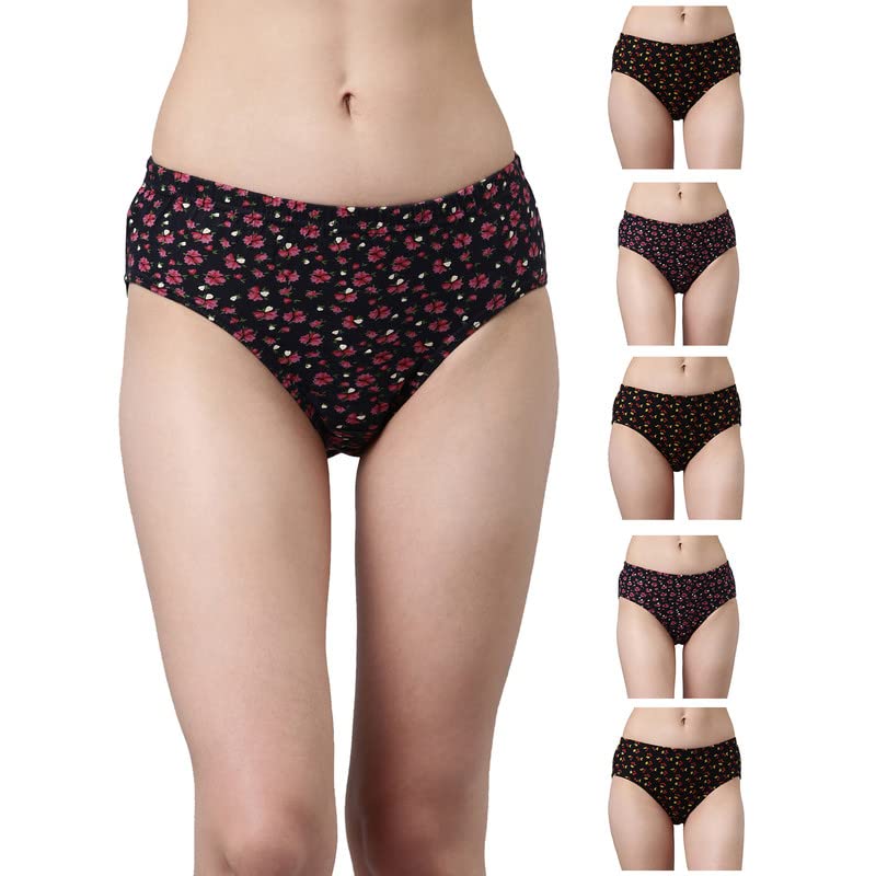 dixcy slimz Cotton Mid Waist Full Coverage Hipsters Panties for Women | Colors and Prints May Vary-picture-23