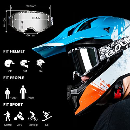Ilm Dirt Bike Goggles Atv Motocross Motorcycle Glasses Windproof Adult Men & Women Riding Youth Dustproof Protective Eyewear #TOP1