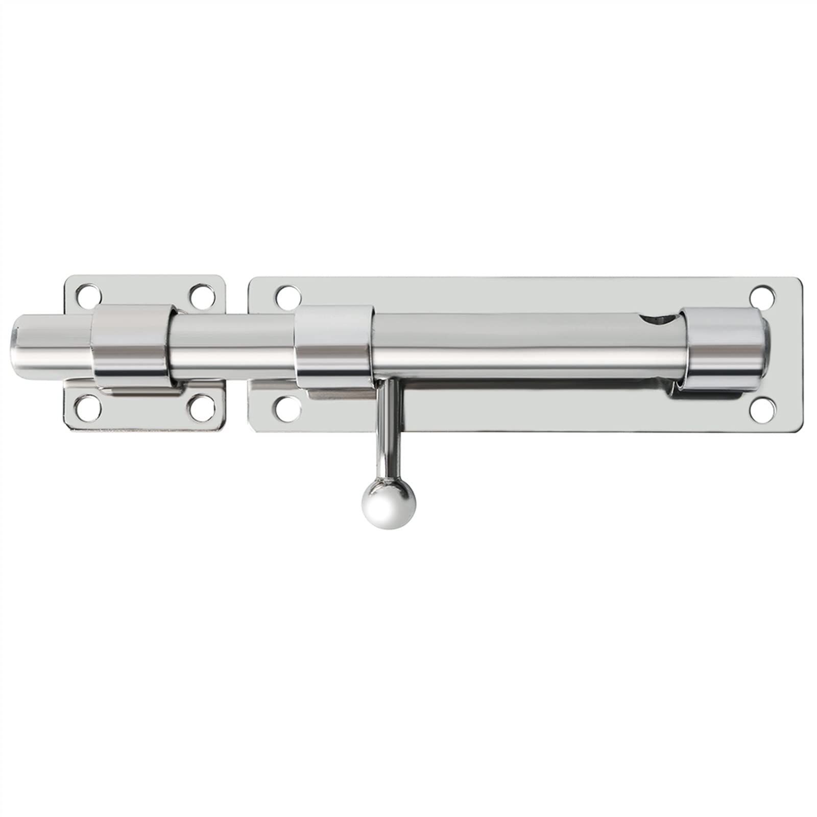 Serrure de porte en acier de 6 pouces finition chrome poli haut de gamme