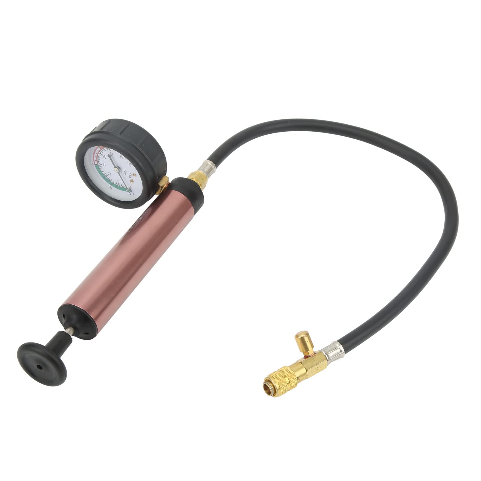 Cocoarm Tester Szczelności Układu Chłodzenia, Zestaw Ciśnieniowy Chłodnicy ABS ze Stopu Metalu od 0 do 35 Psi z Narzędziem do Odpowietrzania Próżniowego, Wykrywa Wewnętrzne Zewnętrzne Wycieki w Celu