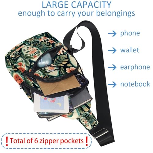 Mochila cruzada de sandía multicolor con correa ajustable 5