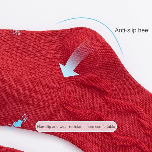 Baby Girls Socks Anti-slip Socks Cotton Knee High Ruffle Socks baby stocking for infant toddler Kids, 5 Pairs4