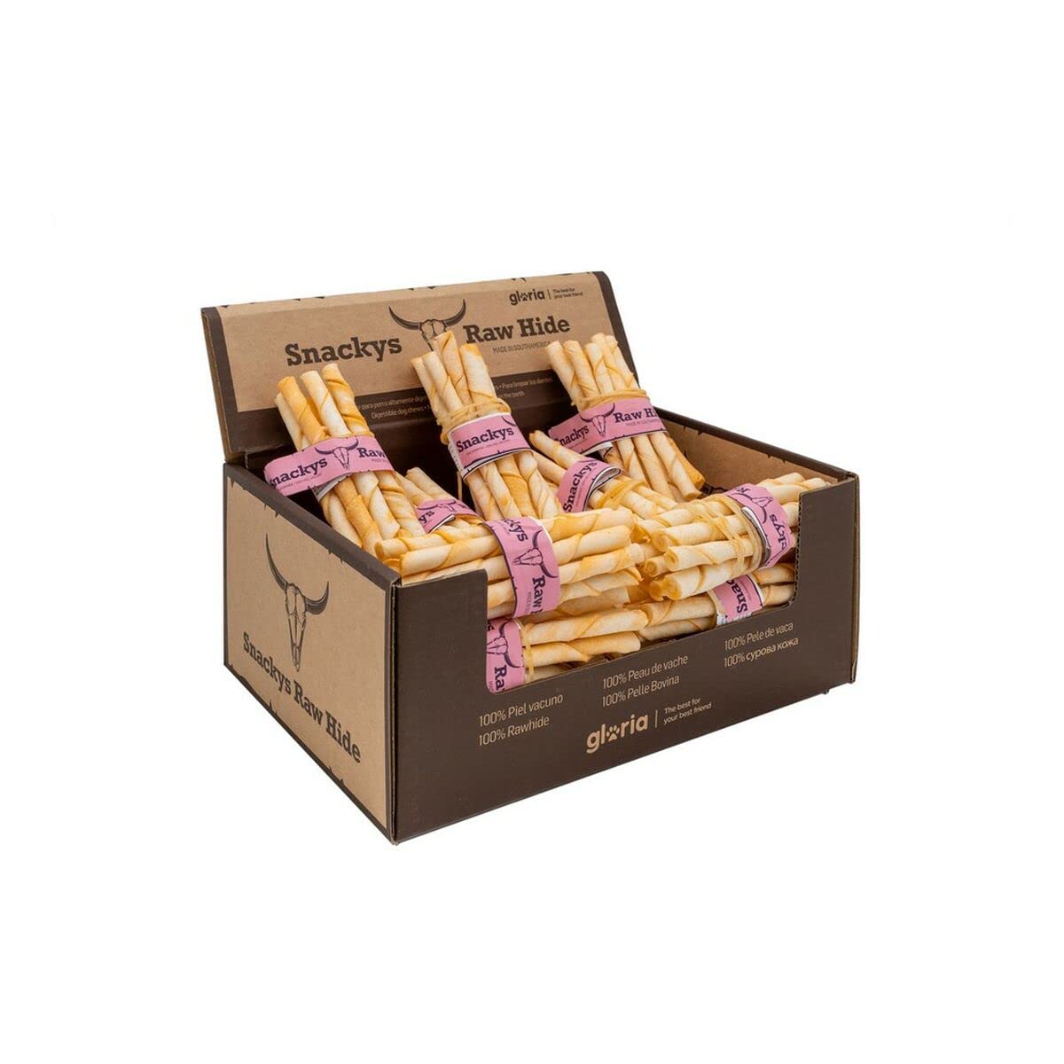 Gloria Snackys Rawhide Masticable Palitos Sabor Mango 150 g