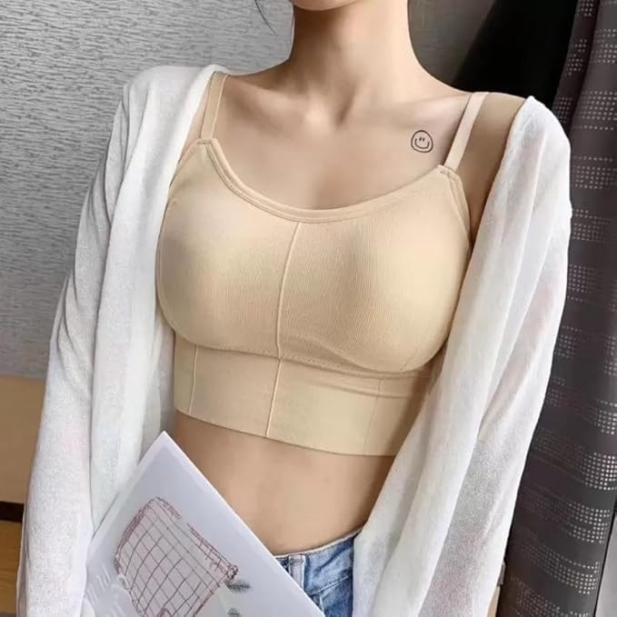Image of Mysha Women Cotton Padded Bra Combo Pack of 3 | Soft, Comfortable, and Breathable Fabric | Removable Pads, Adjustable Straps for Everyday Wear