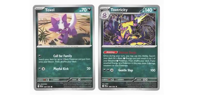 Toxtricity 068 094 - Phantasmal Flames Pokemon Card Lot Rare