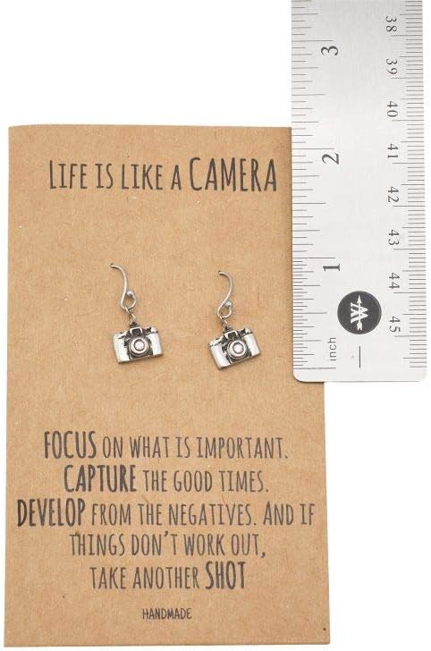 quan jewelry Cute Vintage Camera Miniature Jewelry for Women, Photography Gifts