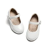 Mary Jane Flats for Toddler Girls Little Kids Glittery Dress Princess Wedding Ballet Shoes