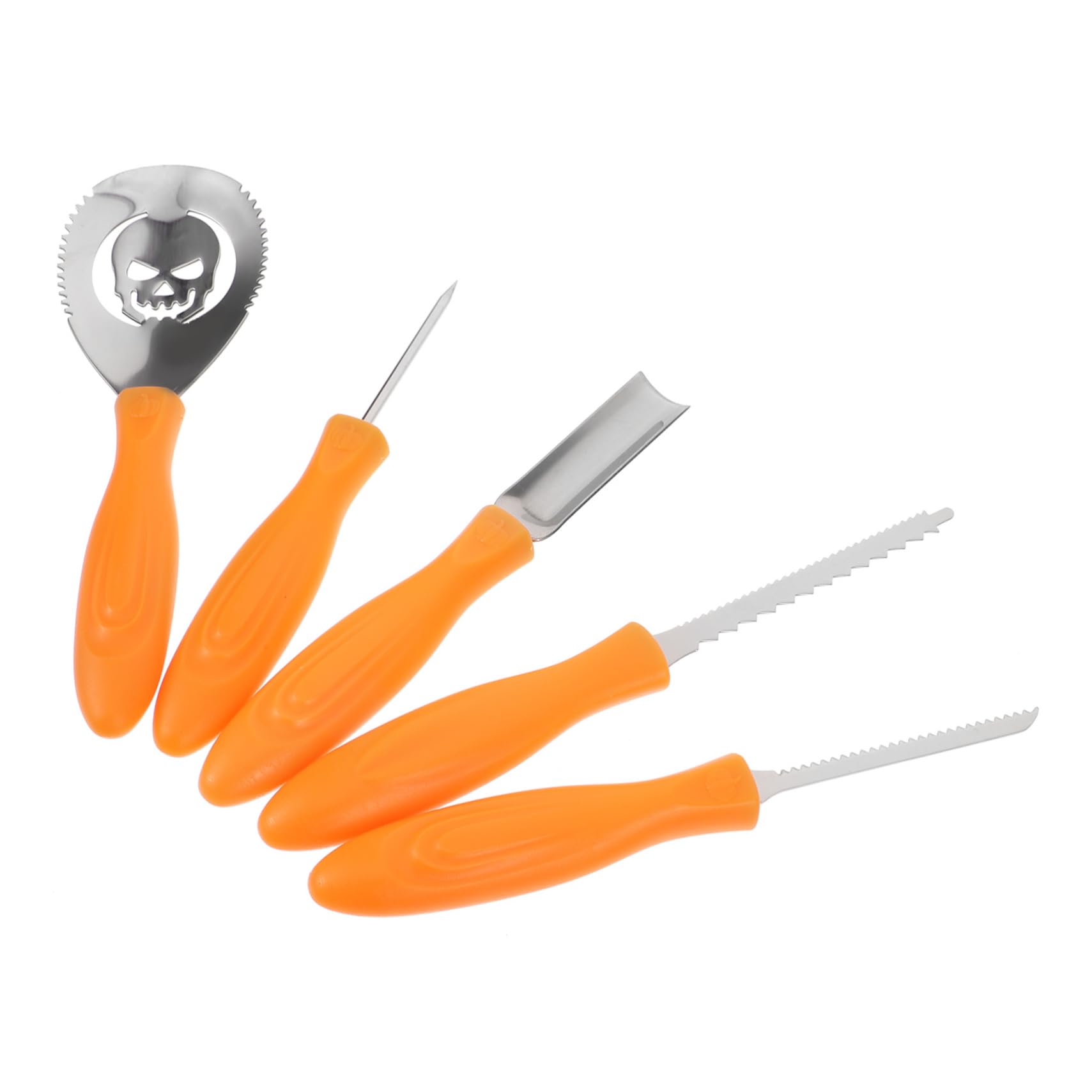 Cabilock Pumpkin Carving Tools Set 5pcs Stainless Steel Halloween Craft Tools Kit