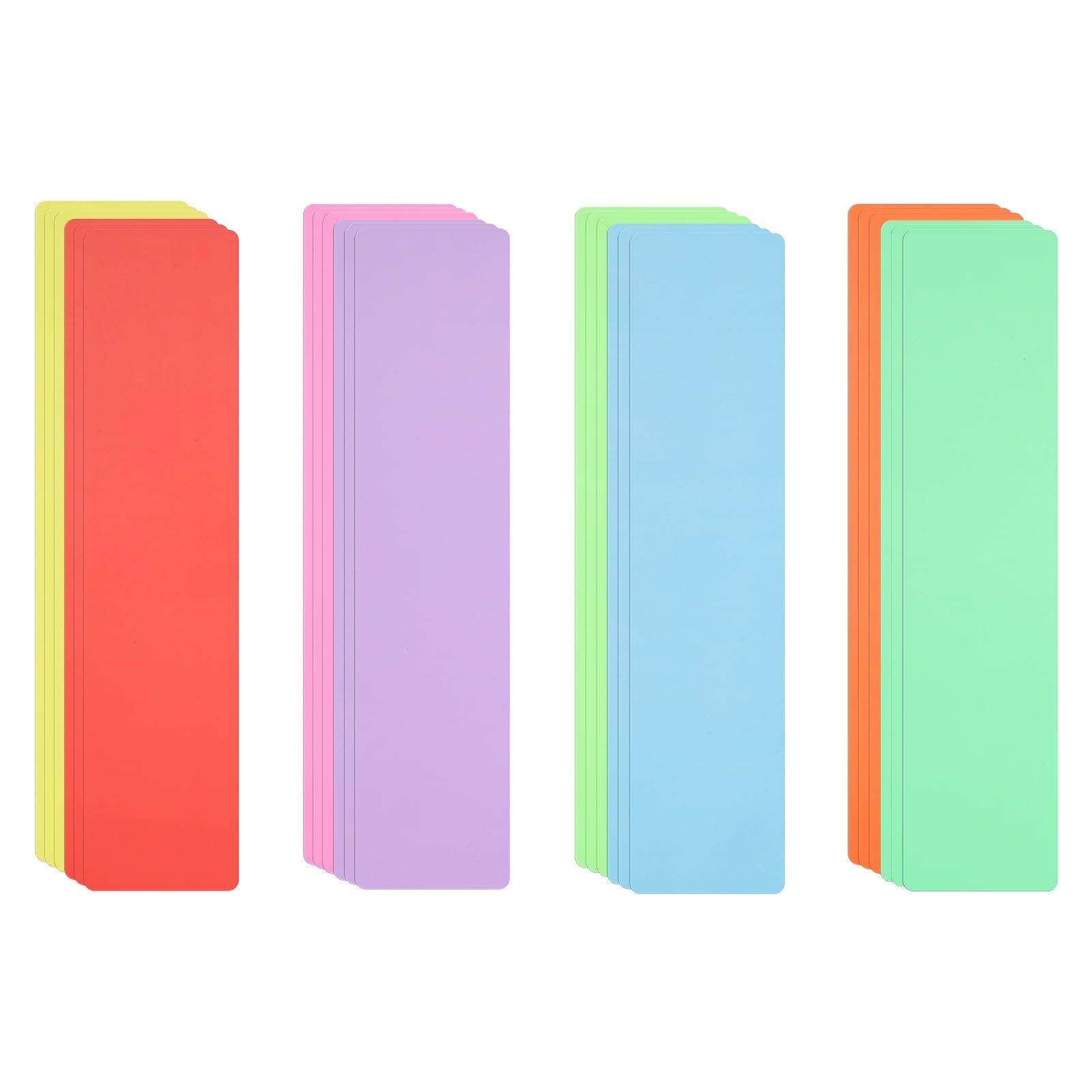 PATIKIL Book Dividers with Tab, 11.8x3" Multicolor Plastic Book Binder Index Card Files Dividers Separator with Sticker on for Storage Box Drawer Magazines Album Vinyl Record, 24Pcs — image 1