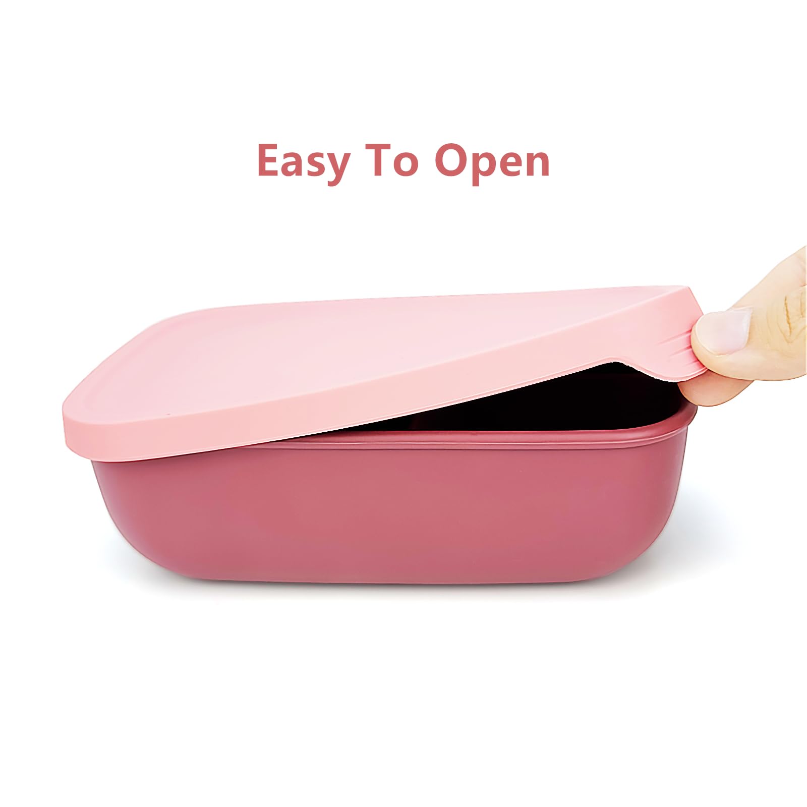Silikon-Lunchbox 700 ML Lebensmittelecht Bento Mikrowellen- und Spülmaschinenfes