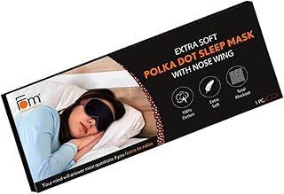 Friends of Meditation Cotton Sleep Mask | Premium Comfortable Soft Eye Cover for Day and Night | Adjustable Elastic Blindfold with Nose Clip for Travelling Men and Women (Red)-picture-36