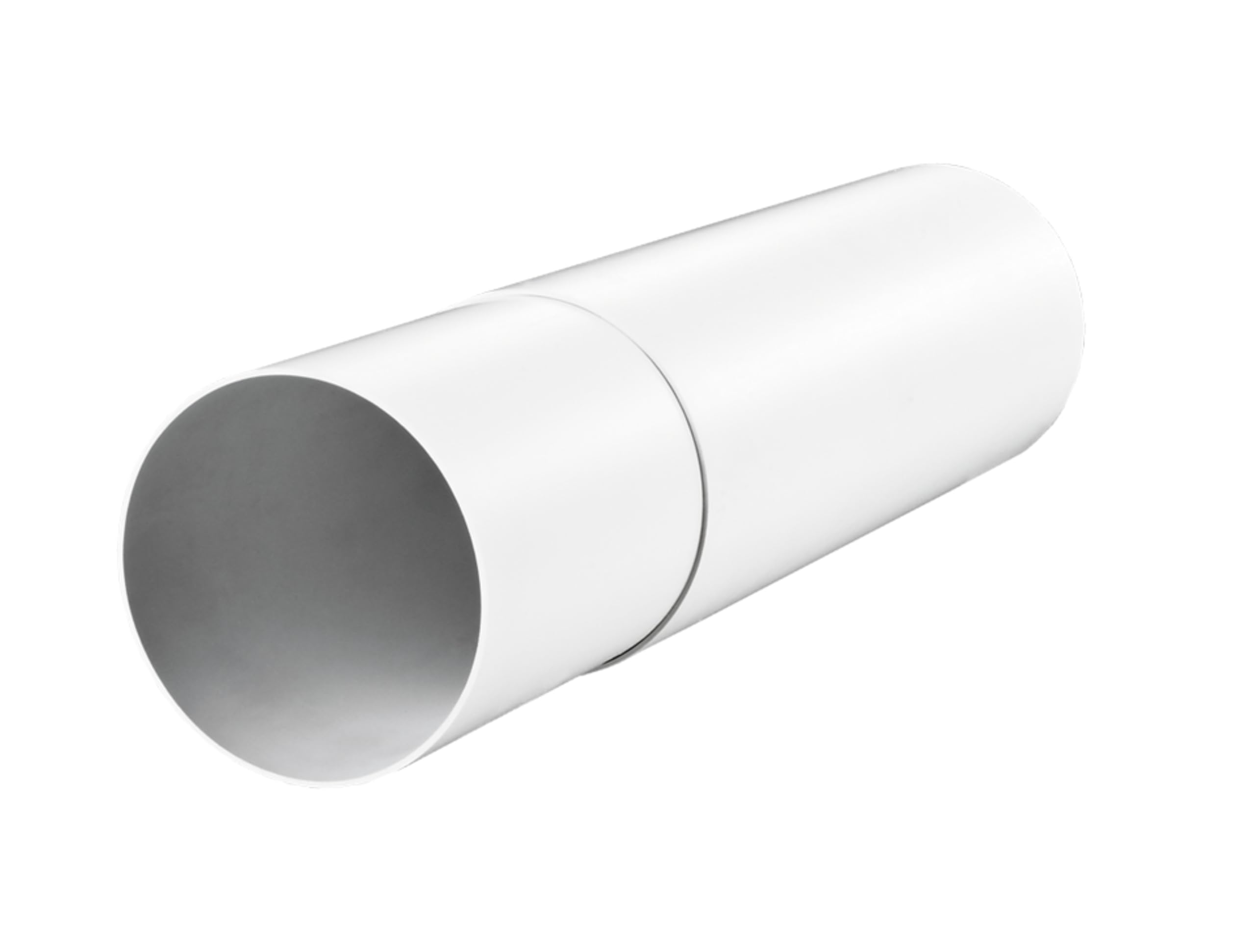 Tube télescopique rond Plastivent 125 mm pour hotte de cuisine et VMC