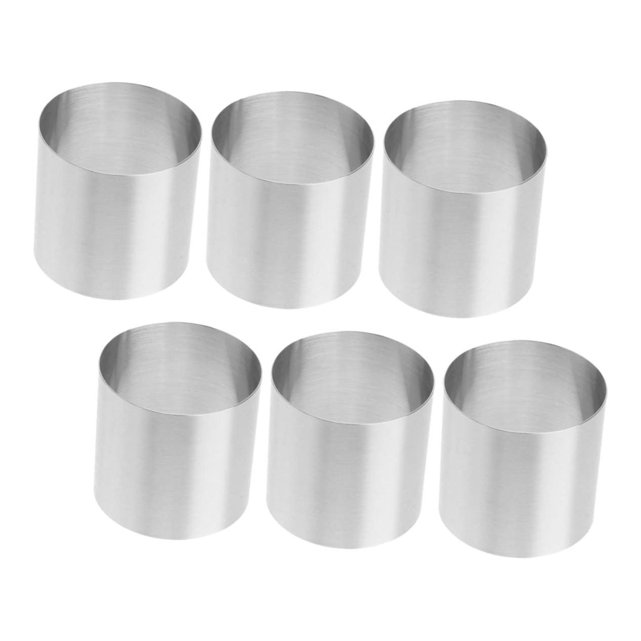 OUNONA 6Pcs Cake Mold Heightened Round Mousse Molds for Baking Chiffon Cakes Easy Demoulding for Creative