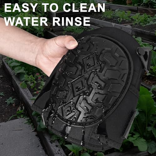 FREEKYROCK Gel Knee Pads for Work, Professional Knee Pads for Men Women with Soft Foam, Heavy Duty Cap, Adjustable Straps, Quick-Fasten Buckle for Construction, Gardening, Welding, Roofing, Cleaning